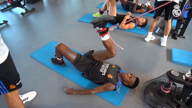 Behind The Scenes: The hard training of Marcelo, Rodrygo, Casemiro, Vinícius Jr. and Eder Militão with Real Madrid