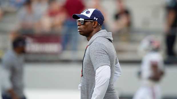 Jackson State football coach Deion Sanders
