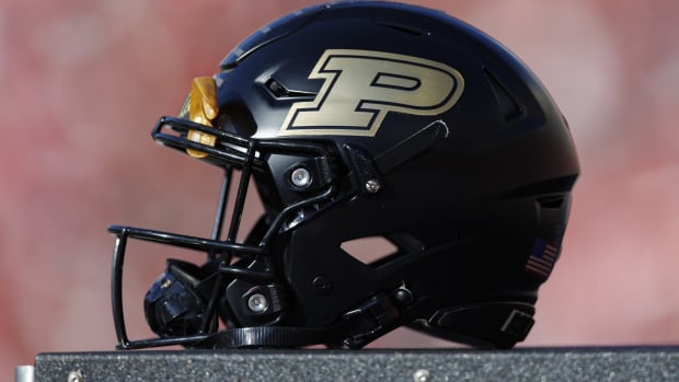 Purdue football black helmet