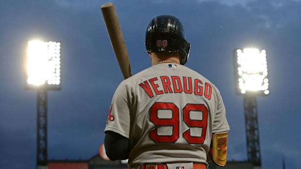Boston Red Sox outfielder Alex Verdugo