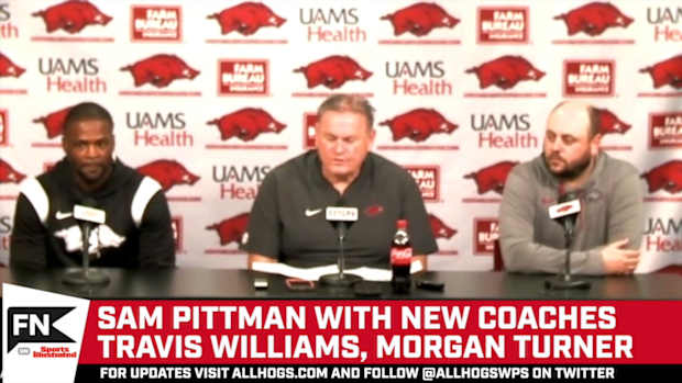 121922-Sam Pittman-Travis Williams-Morgan Turner-Kansas-ah