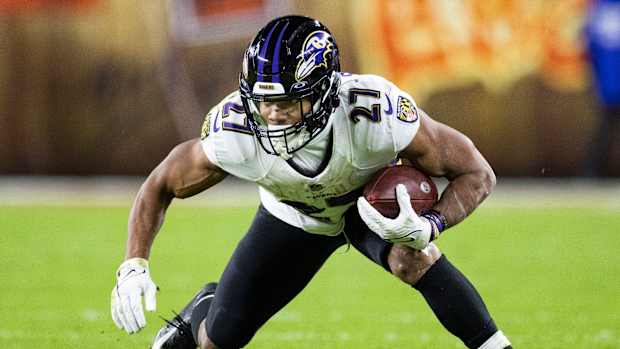 Baltimore Ravens running back J.K. Dobbins