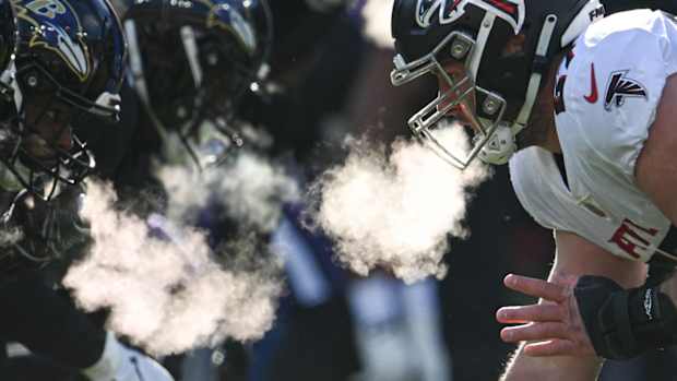 Drew Dalman Atlanta Falcons Baltimore Ravens