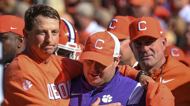 Dabo Swinney and Wes Goodwin