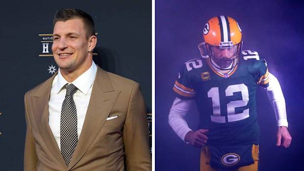 Rob Gronkowski and Aaron Rodgers