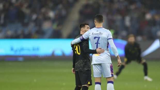Messi y Cristiano Ronaldo