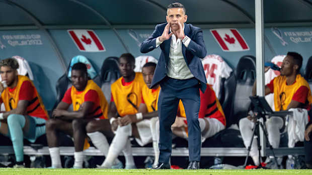 John Herdman coaching Canada