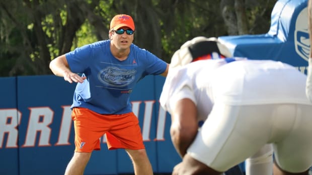 Florida Gators tight ends coach Russ Callaway