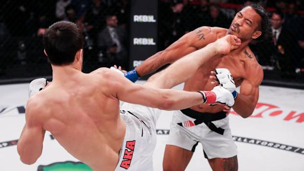 Umar Nurmagomedov and Benson Henderson at Bellator 292.