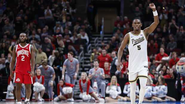 Brandon Newman against Ohio State big ten tourney