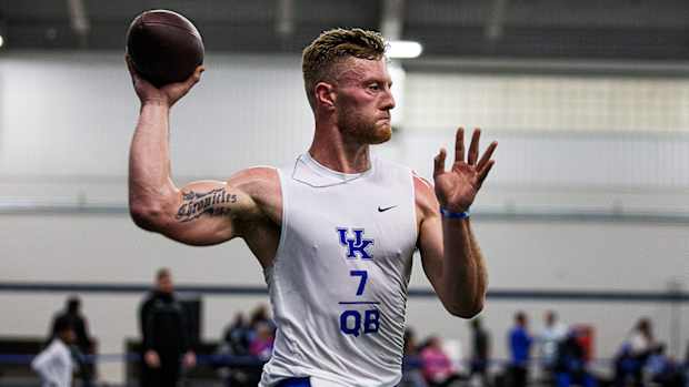 University of Kentucky senior quarterback Will Levis at Pro Day.