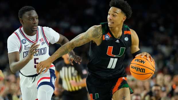 Miami Hurricanes guard Jordan Miller