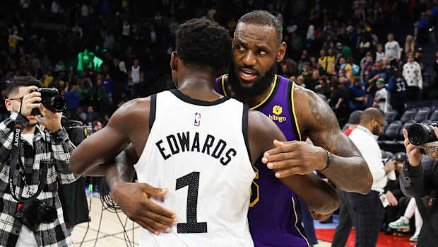lebron james anthony edwards timberwolves