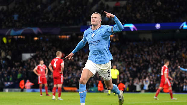 El gol de Erling Haaland al Bayern Munich fue el número 45 del delantero esta temporada con el Manchester City