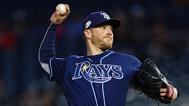 Tampa Bay Rays starting pitcher Drew Rasmussen