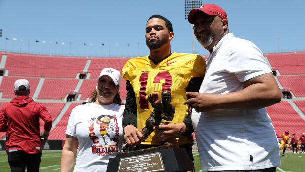 Caleb Williams is among the betting favorites to take home the 2023 Heisman Trophy.