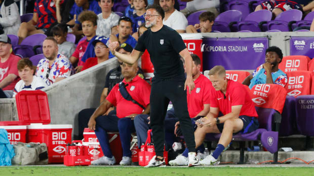 Anthony Hudson as USMNT interim manager.
