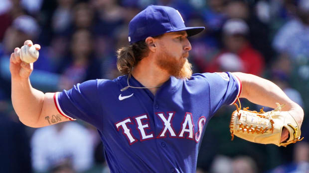 Texas Rangers pitcher Jon Gray