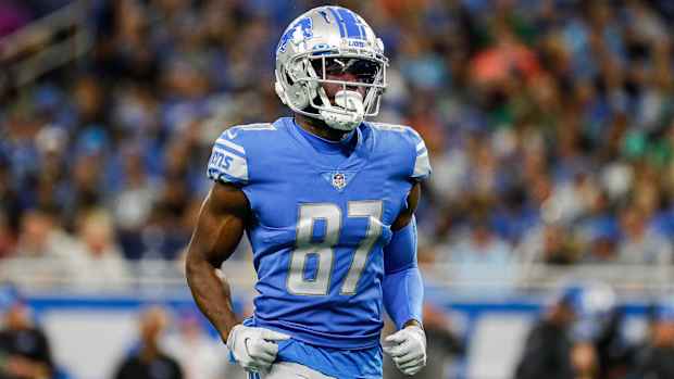 Lions wide receiver Quintez Cephus during a game.