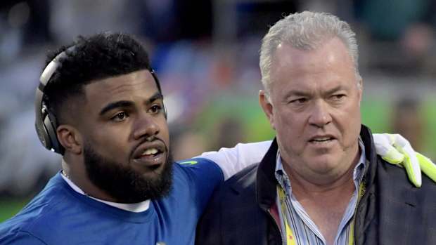 Ezekiel Elliott and Stephen Jones