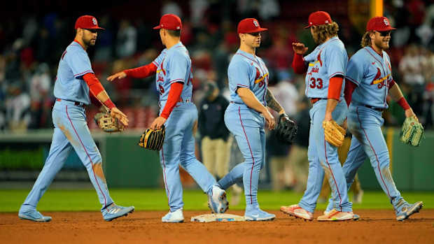 St. Louis Cardinals' Tyler O'Neill, Dylan Carlson