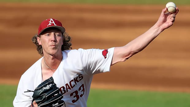 Razorbacks pitcher Hagen Smith against LSU on Thursday in SEC Tournament