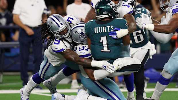 hurts cowboys sack
