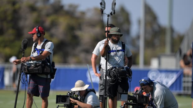 The 'Hard Knocks' production crew in 2016