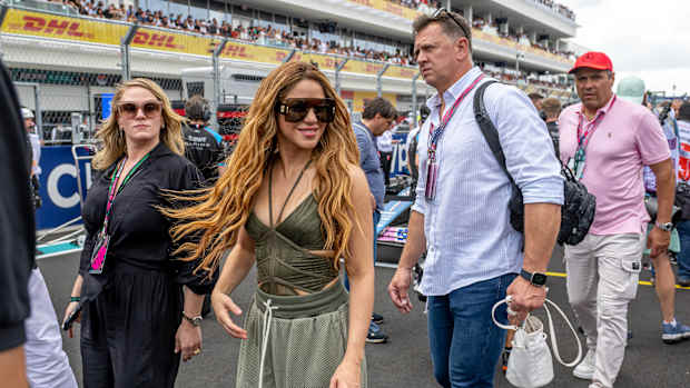 Shakira en el Gran Premio de Miami