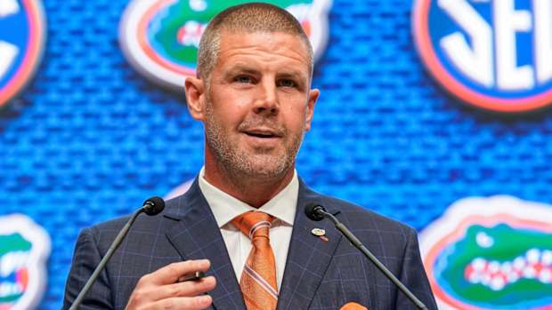 Florida Gators head coach Billy Napier at 2022 SEC Media Days
