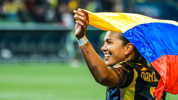 Daniela Arias de Colombia celebra triunfo