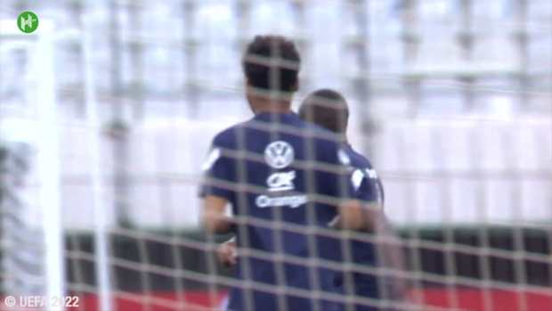 France's training session ahead of Croatia game