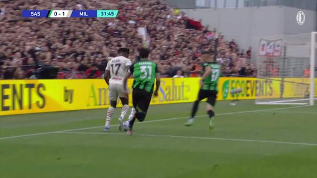  Leao's hat-trick of assists vs Sassuolo