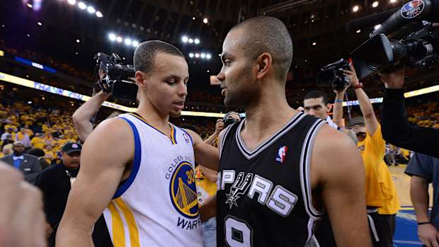 Tony Parker, Stephen Curry, Golden State Warriors, San Antonio Spurs