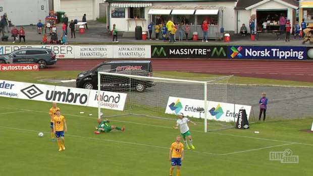 HamKam's captain hits a neat volley in Norway