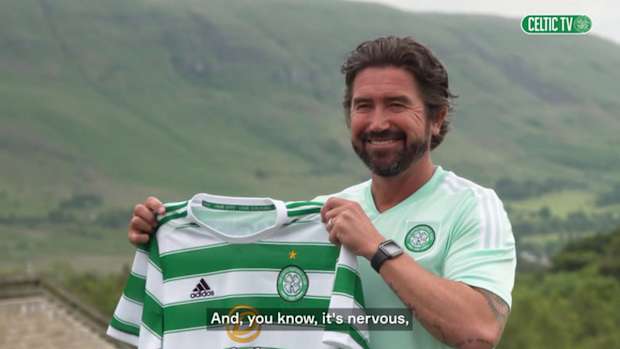 Harry Kewell's first interview as a Celtic coach