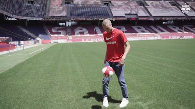 Behind the scenes: Strahinja Pavlovic's first day at the training ground