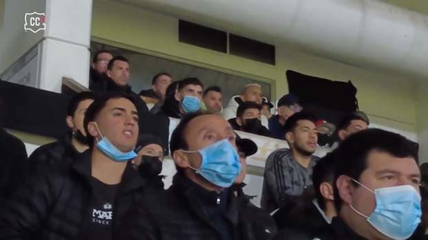 Arturo Vidal attends Colo-Colo game