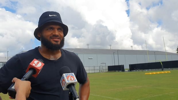 Gabriel Davis and NFL players at UCF