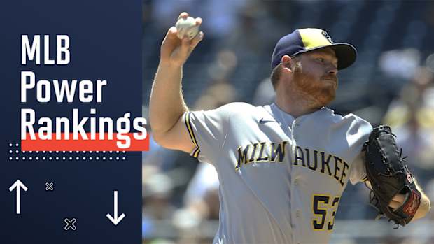 Brewers’ Brandon Woodruff pitching