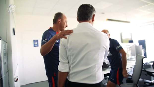 Christophe Galtier first training session at Paris Saint-Germain