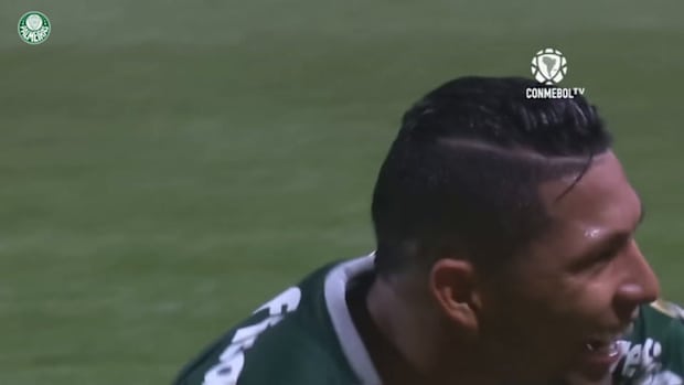 Rony’s spectacular bicycle kick goal for Palmeiras vs Cerro Porteño