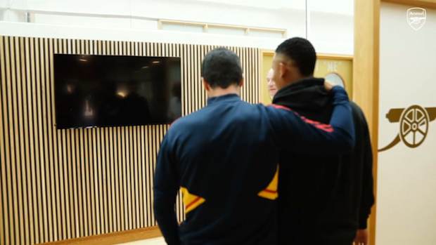 Gabriel Jesus' first day as an Arsenal player