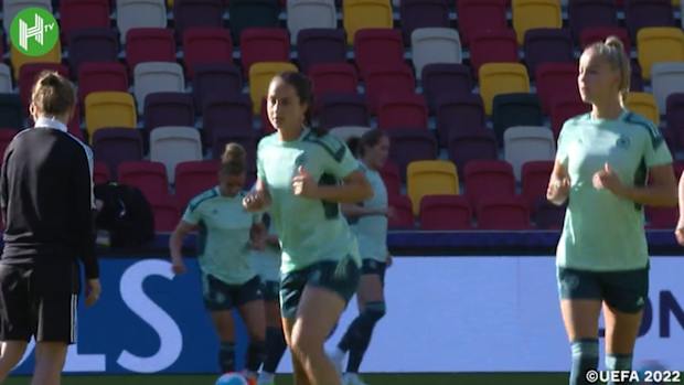 Germany Women train ahead of Denmark