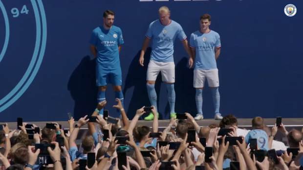 Haaland, Alvarez and Moreno all unveiled at the Etihad