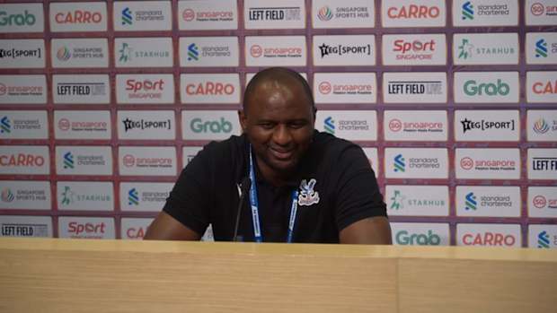 Vieira on trying to keep possession against Liverpool