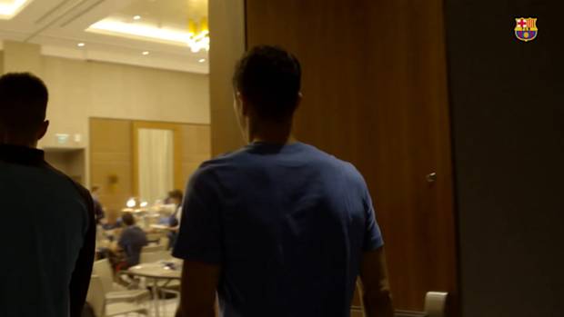 Behind the scenes: Lewandowski met his teammates