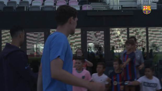 FC Barcelona's open training session in Miami