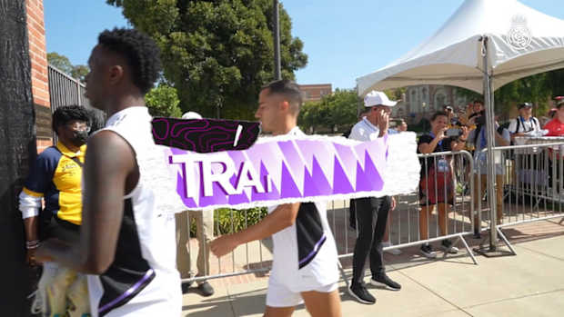 Vinicius Jr. and Real Madrid in the first day's training in Los Angeles