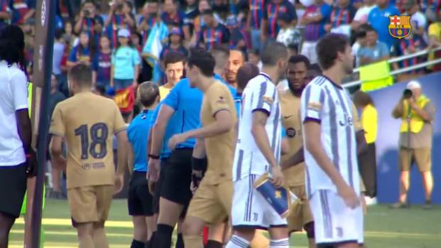 Focus on Demebele against Juventus
